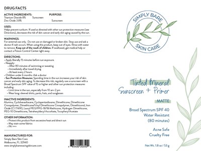 Package Label - Simply 203